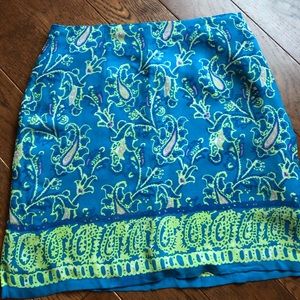 Bright blue Boston Proper summer skirt!